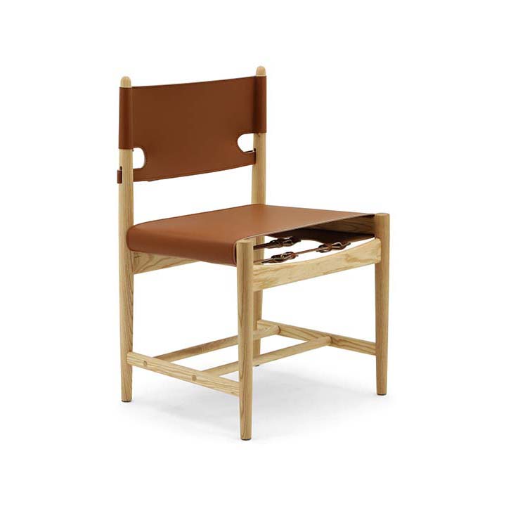 Réplique de la chaise de salle à manger espagnole Borge Mogensen